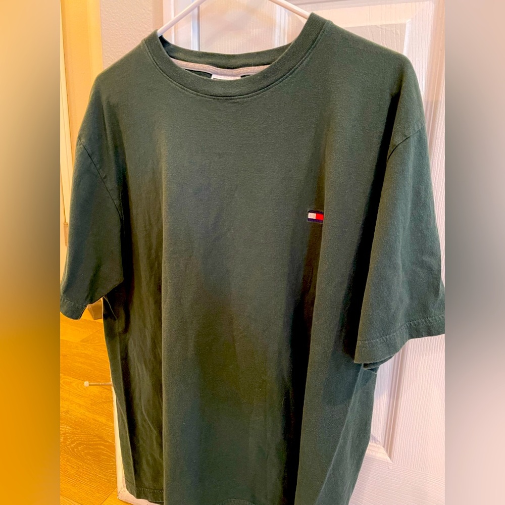 Tommy Hilfiger Men’s L Forest Green Premium Shirt